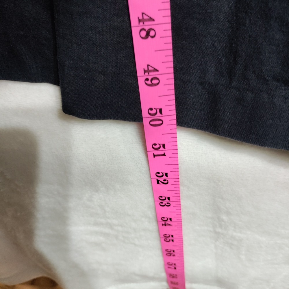 Vintage Laura Ashley Black Cotton V-Neck Midi Dress Made in Great Britain 12 - Picture 7 of 8